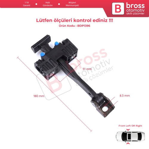 BMW 3 Series F30 F31 F35 F80 M3 LCI 2012-2019 51217446717 İçin Ön Sağ veya Sol Kapı Gergisi