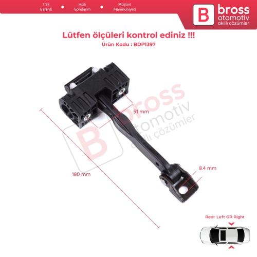 BMW 3 Series F30 F31 F35 F80 M3 LCI 2012-2019 51227446729 İçin Arka Sağ veya Sol Kapı Gergisi