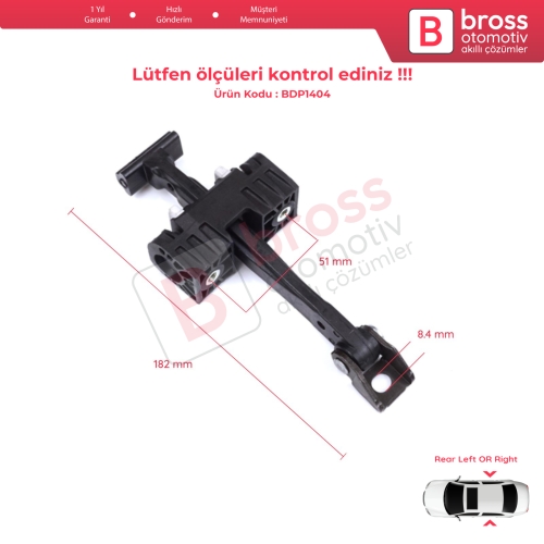 BMW X1 E84 2009-2015 51222990642 İçin Arka Sağ veya Sol Kapı Gergisi