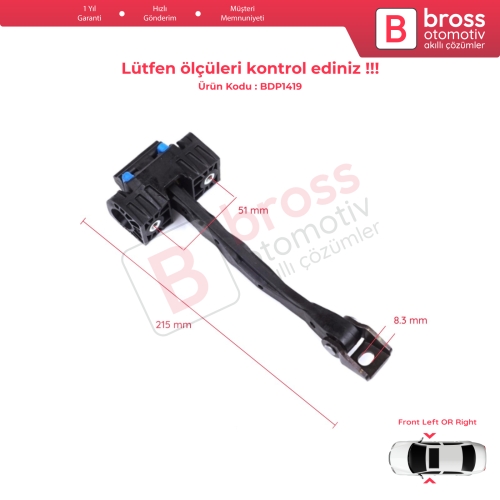 VW Touareg MK2 7P 7P5 7P6 2010-2018 7P0837249 İçin Ön Sağ veya Sol Kapı Gergisi