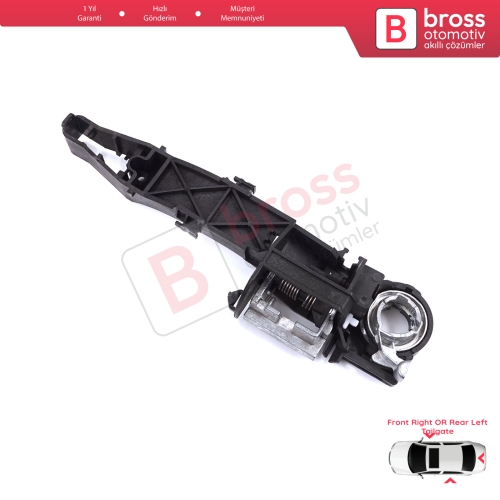 Renault Master MK3 Nissan NV400 Interstar Opel Movano B 806064162R İçin Sağ Ön veya Sol Arka Sürgü Kapı veya Arka Bagaj Dış Açma Kolu Desteği