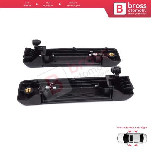 Renault 19 Super 5 Express Rapid Extra 7700793252 7700793253 İçin Ön veya Arka Sağ Sol Kapı Dış Açma Kolu Siyah