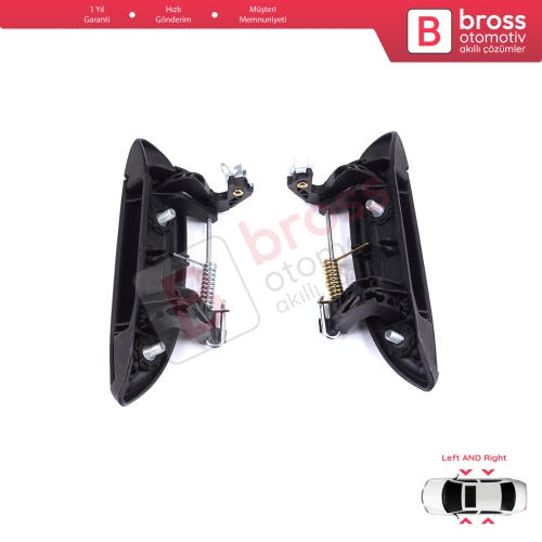 Renault Clio 2 Megane 1 Scenic 1 Symbol Thalia Logan Platina Lada Largus için Kapı Dış Açma Kolu Seti