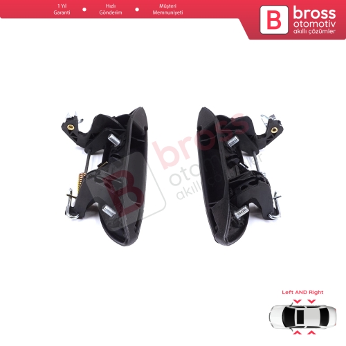 Renault Clio 2 Megane 1 Scenic 1 Symbol Thalia Logan Platina Lada Largus için Kapı Dış Açma Kolu Seti