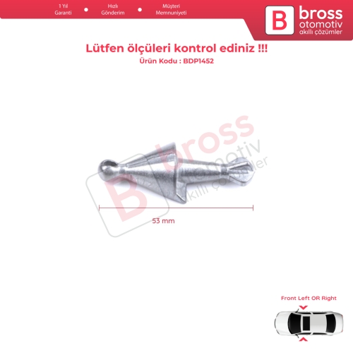 BMW 5 Series E60 E61 2003-2010 51217191917 51217127798 İçin Ön Kapı Kilidi Tamir Silindiri