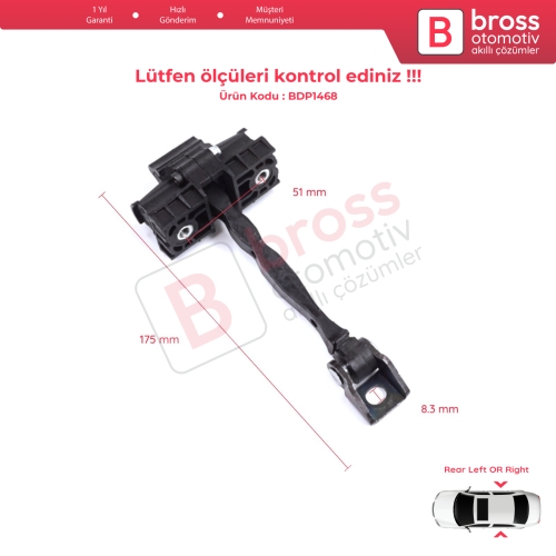 Skoda Octavia MK3 III A7 5E 5E3 5E5 2012-2021 5E0839249 İçin Arka Sağ veya Sol Kapı Gergisi