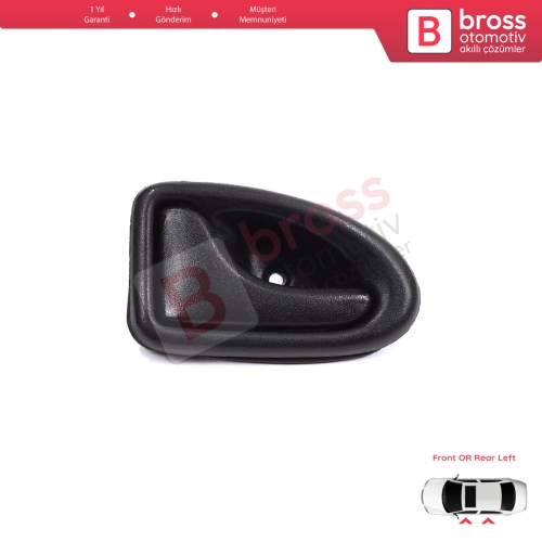 Renault Clio 2 Scenic Megane 1 Trafic Master 2 Mascott Logan 1 Movano Vivaro A Interstar Primastar 1 Daily 7700434716 İçin Siyah Sol Kapı İç Açma Kolu Kancalı Tip