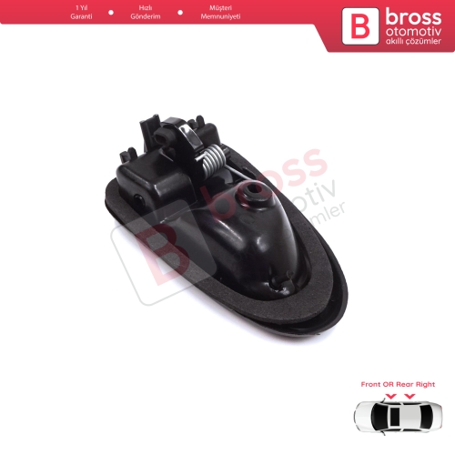 Renault Clio 2 Scenic Megane 1 Trafic Master 2 Mascott Logan 1 Movano Vivaro A Interstar Primastar 1 Daily 7700434717 İçin Siyah Sağ Kapı İç Açma Kolu Kancalı Tip