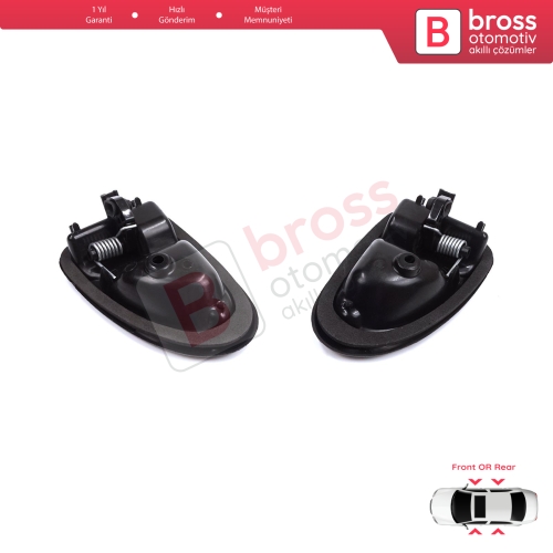 Renault Clio 2 Scenic Megane 1 Trafic Master 2 Mascott Logan 1 Movano Vivaro A Interstar Primastar 1 Daily 7700434716 7700434717 İçin Siyah Sağ Sol Kapı İç Açma Kolu Kancalı Tip