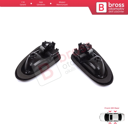 Renault Clio 2 Scenic Megane 1 Trafic Master 2 Mascott Logan 1 Movano Vivaro A Interstar Primastar 1 Daily 7700434716 7700434717 İçin Siyah Sağ Sol Kapı İç Açma Kolu Kancalı Tip
