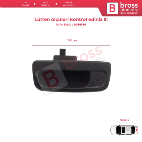 Renault Kangoo MK2 Express FW Be Bop KW Mercedes Citan W415 8200497807 için Tek Kapı Arka Bagaj Açma Kolu Siyah