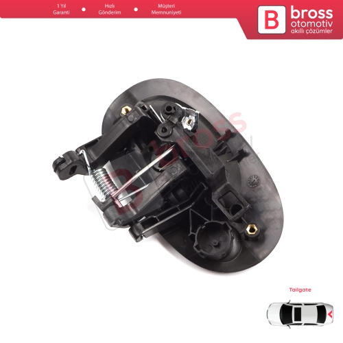 Renault Kangoo KC Express FC Nissan Kubistar MK1 X76 8200153666 için Tek Kapı Arka Bagaj Açma Kapı Kolu Siyah