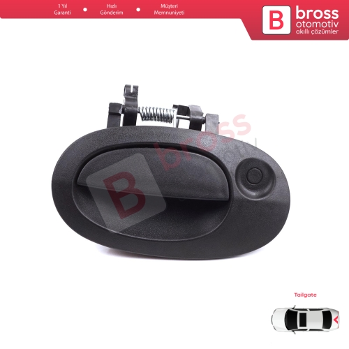 Renault Kangoo KC Express FC Nissan Kubistar MK1 X76 8200153666 için Tek Kapı Arka Bagaj Açma Kapı Kolu Siyah