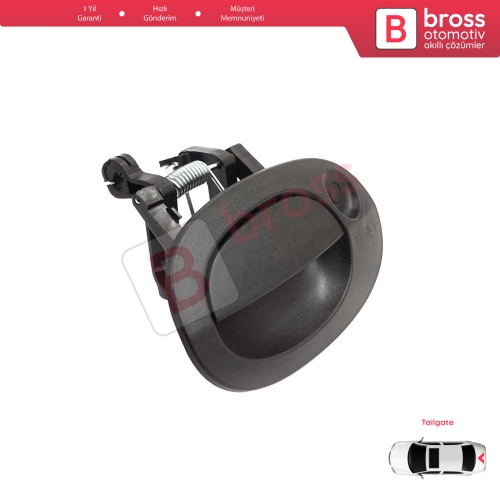 Renault Kangoo KC Express FC Nissan Kubistar MK1 X76 8200153666 için Tek Kapı Arka Bagaj Açma Kapı Kolu Siyah