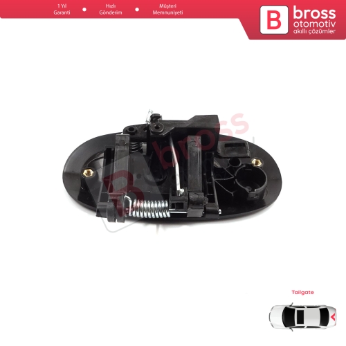 Renault Kangoo KC Express FC Nissan Kubistar MK1 X76 8200153666 için Tek Kapı Arka Bagaj Açma Kapı Kolu Siyah