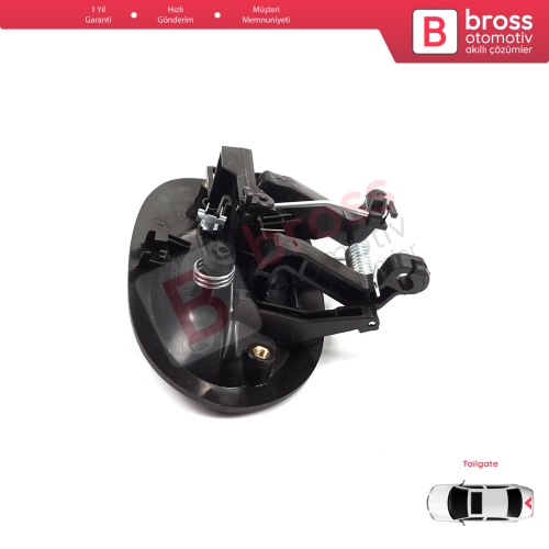 Renault Kangoo KC Express FC Nissan Kubistar MK1 X76 8200153666 için Tek Kapı Arka Bagaj Açma Kapı Kolu Siyah