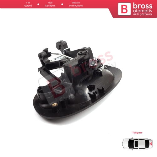 Renault Kangoo KC Express FC Nissan Kubistar MK1 X76 8200153666 için Tek Kapı Arka Bagaj Açma Kapı Kolu Siyah
