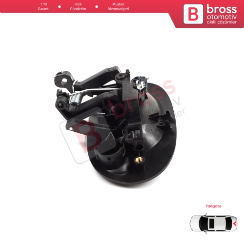 Renault Kangoo KC Express FC Nissan Kubistar MK1 X76 8200153666 için Tek Kapı Arka Bagaj Açma Kapı Kolu Siyah