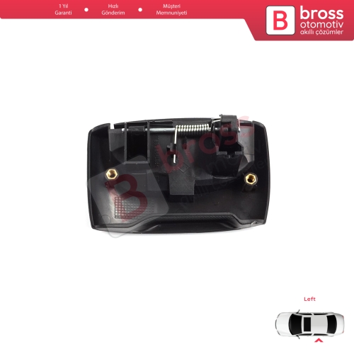 Renault Kangoo KC Express FC Nissan Kubistar MK1 X76 8200107371 için Sol Yan Sürgülü Kapı Dış Açma Kolu Siyah