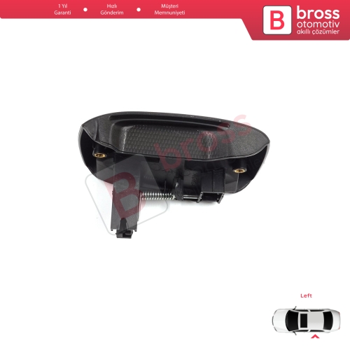 Renault Kangoo KC Express FC Nissan Kubistar MK1 X76 8200107371 için Sol Yan Sürgülü Kapı Dış Açma Kolu Siyah