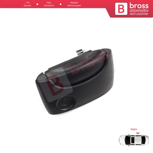 Renault Kangoo KC Express FC Nissan Kubistar MK1 X76 8200107372 için Sağ Yan Sürgülü Kapı Dış Açma Kolu Siyah