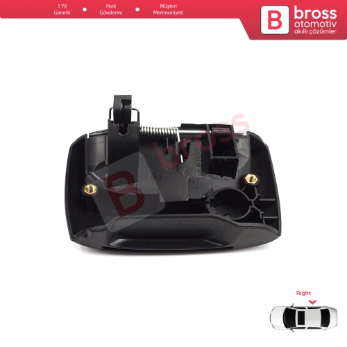 Renault Kangoo KC Express FC Nissan Kubistar MK1 X76 8200107372 için Sağ Yan Sürgülü Kapı Dış Açma Kolu Siyah