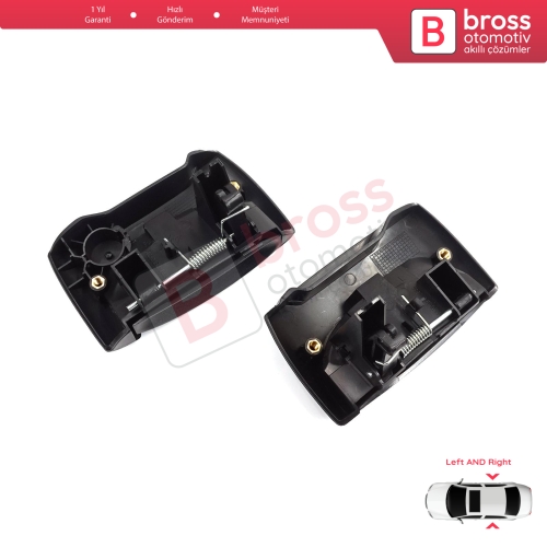 Renault Kangoo KC Express FC Nissan Kubistar MK1 X76 8200107371 8200107372 için Sağ Sol Yan Sürgülü Kapı Dış Açma Kolu Siyah