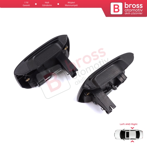 Renault Kangoo KC Express FC Nissan Kubistar MK1 X76 8200107371 8200107372 için Sağ Sol Yan Sürgülü Kapı Dış Açma Kolu Siyah