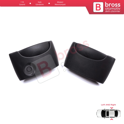 Renault Kangoo KC Express FC Nissan Kubistar MK1 X76 8200107371 8200107372 için Sağ Sol Yan Sürgülü Kapı Dış Açma Kolu Siyah