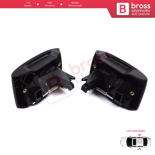 Renault Kangoo KC Express FC Nissan Kubistar MK1 X76 8200107371 8200107372 için Sağ Sol Yan Sürgülü Kapı Dış Açma Kolu Siyah