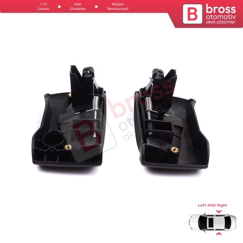 Renault Kangoo KC Express FC Nissan Kubistar MK1 X76 8200107371 8200107372 için Sağ Sol Yan Sürgülü Kapı Dış Açma Kolu Siyah