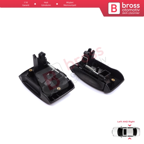 Renault Kangoo KC Express FC Nissan Kubistar MK1 X76 8200107371 8200107372 için Sağ Sol Yan Sürgülü Kapı Dış Açma Kolu Siyah