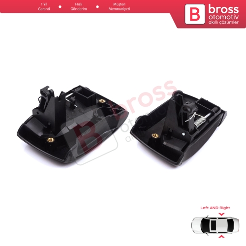 Renault Kangoo KC Express FC Nissan Kubistar MK1 X76 8200107371 8200107372 için Sağ Sol Yan Sürgülü Kapı Dış Açma Kolu Siyah