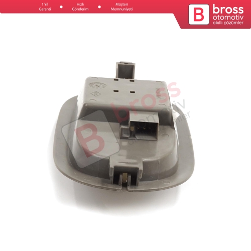 Renault Clio MK1 MK2 Symbol Thalia Nissan Platina Quest Primastar Trafic Vivaro X83 8200543879 için İç Tavan Lambası Gri