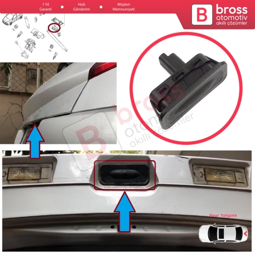 Renault Megane Scenic MK2 3 Clio MK3 MK4 Captur Laguna 3 Modus Twingo 2 8200076256 İçin Bagaj Kilit Açma Düğmesi