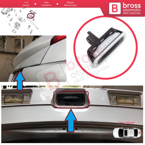 Renault Megane Scenic MK2 3 Clio MK3 MK4 Captur Laguna 3 Modus Twingo 2 8200076256 İçin Bagaj Kilit Açma Düğmesi