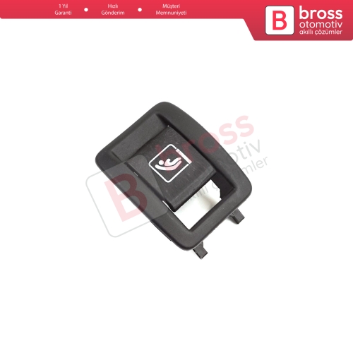 Renault Megane MK4 BFB B9A K9A 2015-On 4/5 Kapı için 1 Adet Arka Çocuk Koltuk Emniyet İsofix Kapağı Plastik Tapa