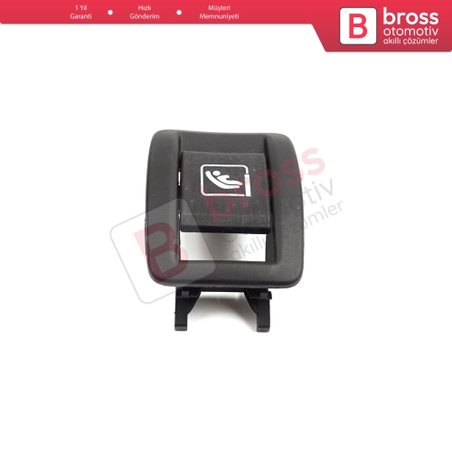 Renault Megane MK4 BFB B9A K9A 2015-On 4/5 Kapı için 1 Adet Arka Çocuk Koltuk Emniyet İsofix Kapağı Plastik Tapa