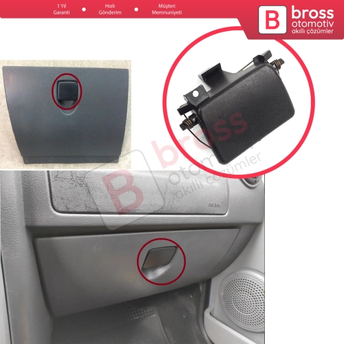 Dacia Logan MK1 LS KS 2004-2008 Makyajsız Kasa 4/5-Kapı 6001548684 için Torpido Kapak Açma Mandalı Yaylı Siyah