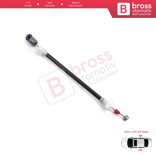 BMW X5 E53 2000-2006 51228243635 51228243636 için Arka Dış Kapı Kolu Taşıyıcı Açma Teli 220 mm 