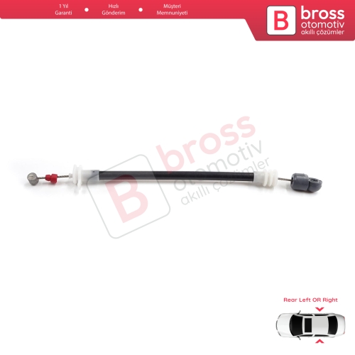 BMW X5 E53 2000-2006 51228243635 51228243636 için Arka Dış Kapı Kolu Taşıyıcı Açma Teli 220 mm 