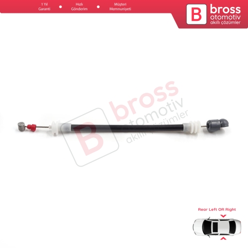 BMW X5 E53 2000-2006 51228243635 51228243636 için Arka Dış Kapı Kolu Taşıyıcı Açma Teli 220 mm 