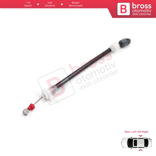 BMW X5 E53 2000-2006 51228243635 51228243636 için Arka Dış Kapı Kolu Taşıyıcı Açma Teli 220 mm 