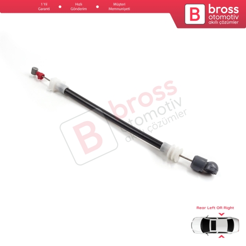 BMW X5 E53 2000-2006 51228243635 51228243636 için Arka Dış Kapı Kolu Taşıyıcı Açma Teli 220 mm 