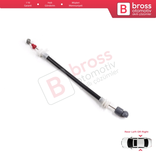 BMW X5 E53 2000-2006 51228243635 51228243636 için Arka Dış Kapı Kolu Taşıyıcı Açma Teli 220 mm 