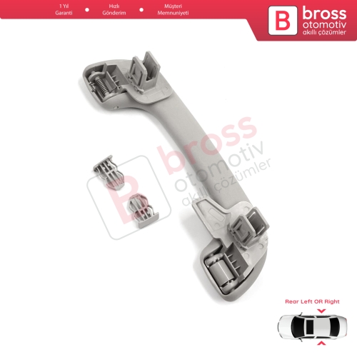 Renault Megane 3 4 Scenic 3 Clio 4 Kadjar Captur  Master 3 Movano 739400011R İçin Arka Kapı Yolcu Tavan El Tutamağı Açık Gri