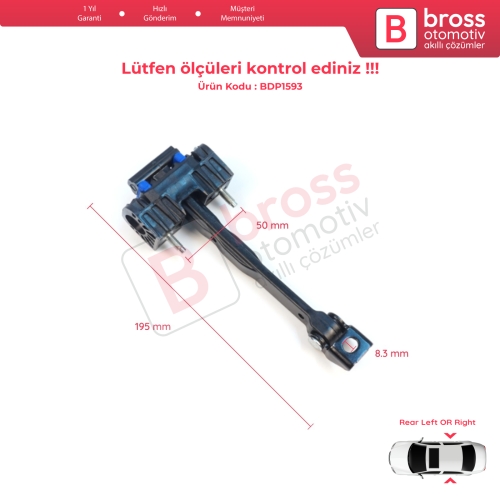 Mercedes C Class W206 S206 2021-On A2067305802 İçin Arka Sağ veya Sol Kapı Gergisi