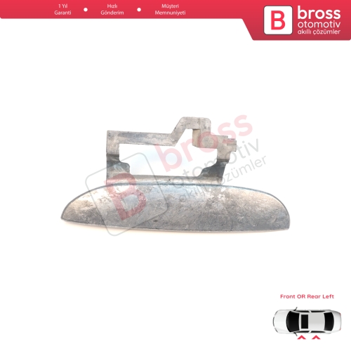 BMW 5 Serisi E39 1996-2003 4/5 Kapılı Sedan Touring 51218245461 51218200663 için Ön veya Arka Sol Metal Dış Kapı Açma Kolu
