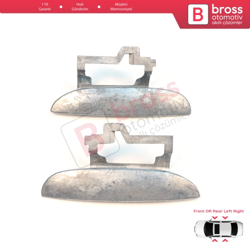 BMW 5 Serisi E39 1996-2003 4/5 Kapılı Sedan Touring 51218245461 51218245462 için Ön veya Arka Sağ Sol Metal Dış Kapı Açma Kolu