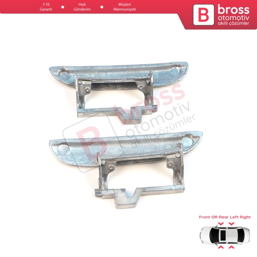 BMW 5 Serisi E39 1996-2003 4/5 Kapılı Sedan Touring 51218245461 51218245462 için Ön veya Arka Sağ Sol Metal Dış Kapı Açma Kolu